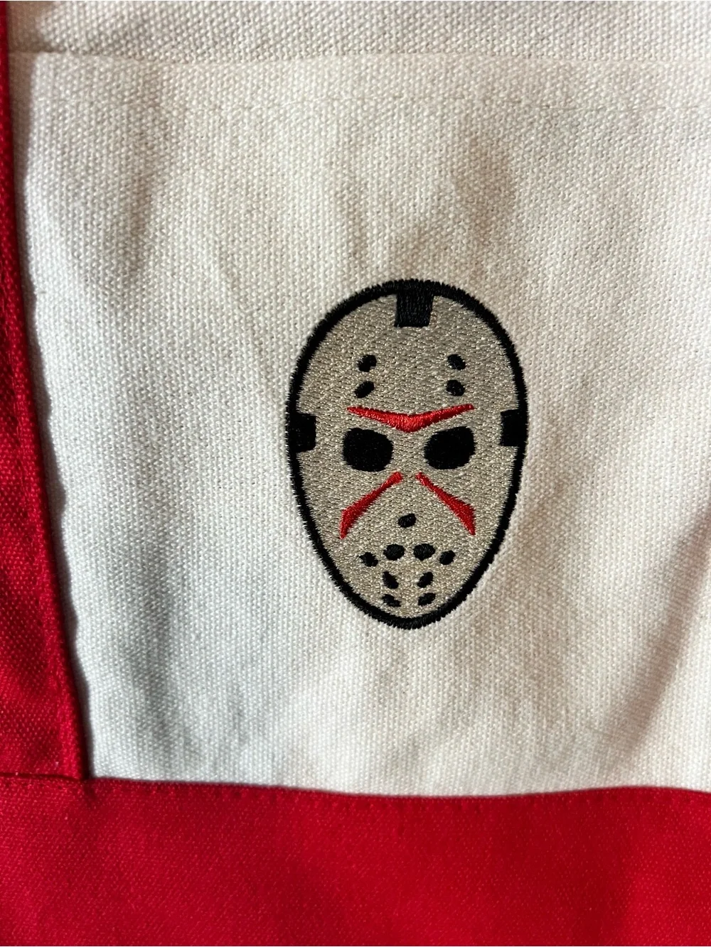 Spirit Halloween Jason mini canvas tote- nwt